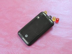 moto Atrix 4G 黑色 背面图 