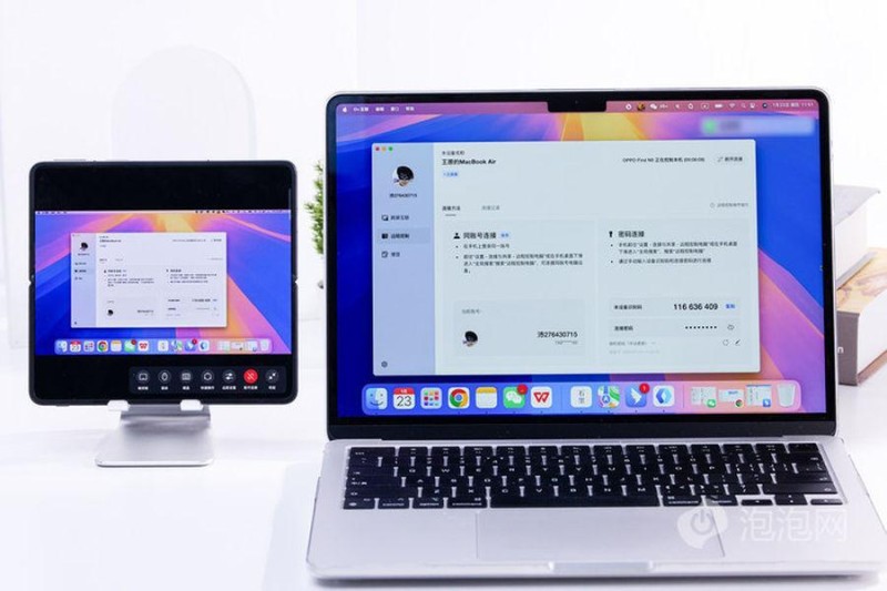 果粉必备折叠屏！OPPO Find N5可以远程控制Mac
