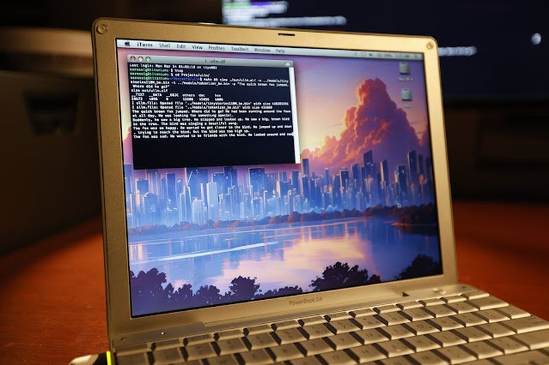 1.5GHz 处理器+1GB内存：20 岁 PowerBook G4 成功运行生成式AI